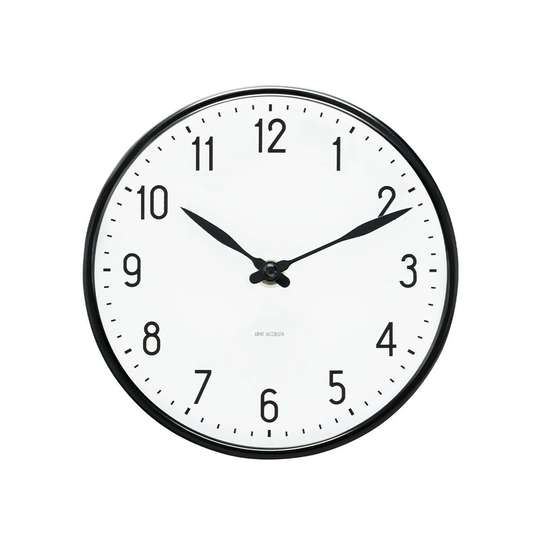 Arne Jacobsen - Station Wall ClockØ 29 cm - Black (43643)