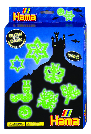 HAMA - Midi Beads - Giftbox - Glow in the dark (383414)
