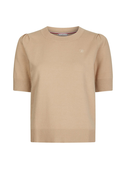 Soft puff shoulder -neule