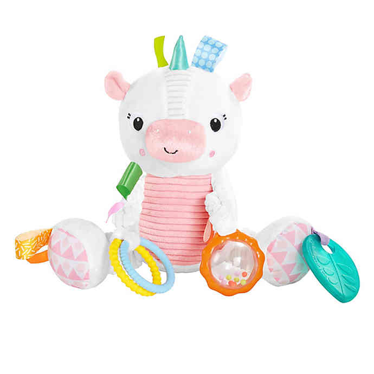 Bright Starts - Take-Along Activity Rattle, Unicorn (12290)