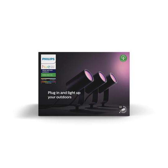 Philips Hue - Lily Outdoor Spot Light Basekit - White&Color Ambiance