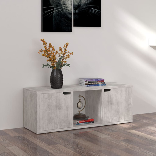 vidaXL TV-taso betoni 88,5x27,5x30,5 cm lastulevy