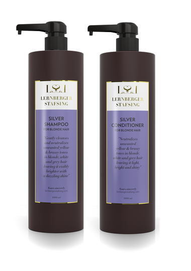 Lernberger Stafsing - Silver Shampoo 1000 ml + Lernberger Stafsing - Silver Conditioner 1000 ml