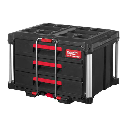 Milwaukee 4932472130 Packout Säilytyslaatikko kolme laatikkoa