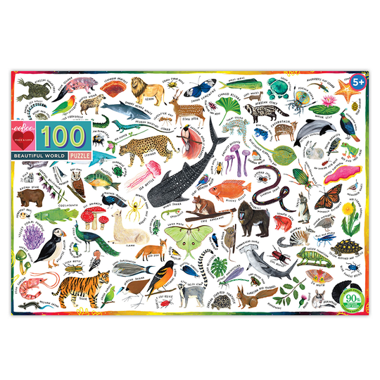 eeBoo - J25Puzzle 100 pcs - Beautiful World