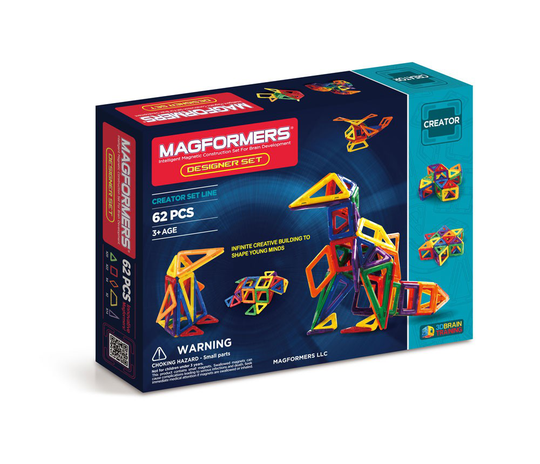 Magformers - Rainbow Designer Set, 62 pc