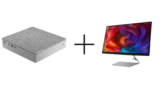 Lenovo - IdeaCentre Mini 5 01IMH05 + Q27q-1L 27" 75Hz 2560x1440 Monitor
