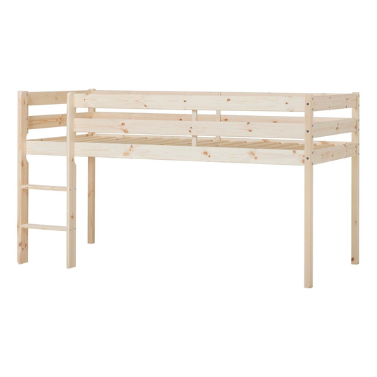 Hoppekids - ECO Comfort half high bed 90x200 cm Natur + ECO Comfort Slats 90x200 cm