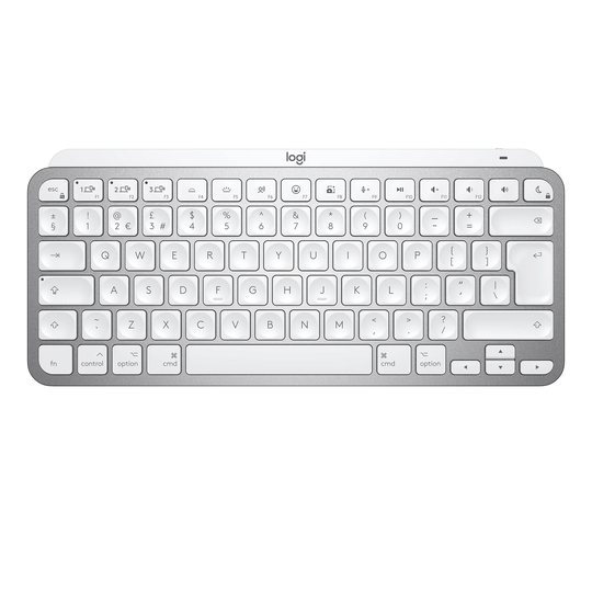 Logitech - MX Keys Mini For Mac Minimalist Wireless Illuminated Keyboard - Nordic Layout