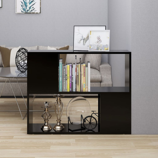 vidaXL TV-taso musta 80x24x63 cm lastulevy