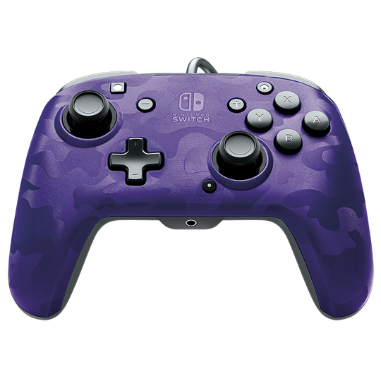 PDP Face-off Deluxe Switch Controller + Audio (Camo Purple)
