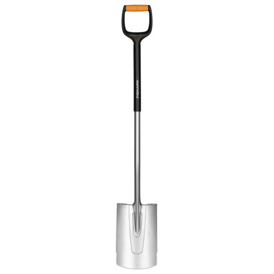 Fiskars Xact Nurmikon kanttausveitsi puolipyöristetty, teräs/kuitukomponentti L