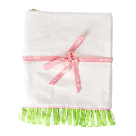 Rice - Table Cloth 140 x 180 cm Green Striped