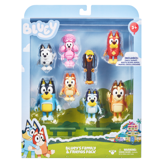 Bluey - BLUEY 8 FIGURE MULTIPACK - (90128)