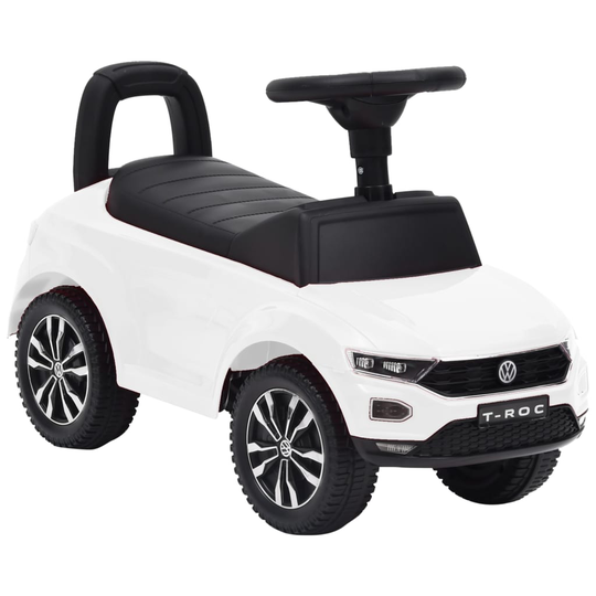 vidaXL Potkuauto Volkswagen T-Roc valkoinen