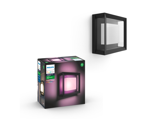 Philips Hue - Econic Square Wall Lantern Outdoor - White&Color Ambiance