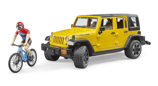 Bruder - Jeep Wrangler Rubicon Unlimitd w/Mountain Bike (BR2543)