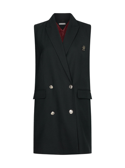 Wool blend blazer -liivi