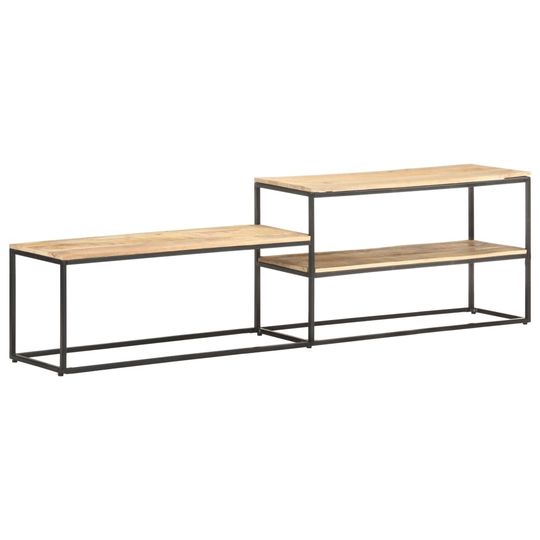 vidaXL TV-taso 180x30x50 cm karkea mangopuu