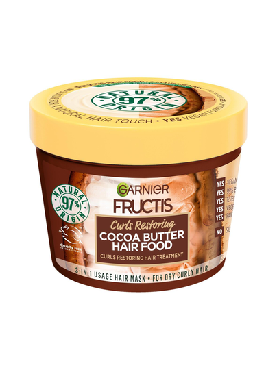 Hair food cocoa butter mask - kuiville ja kihartuville hiuksille hiusnaamio 390 ml