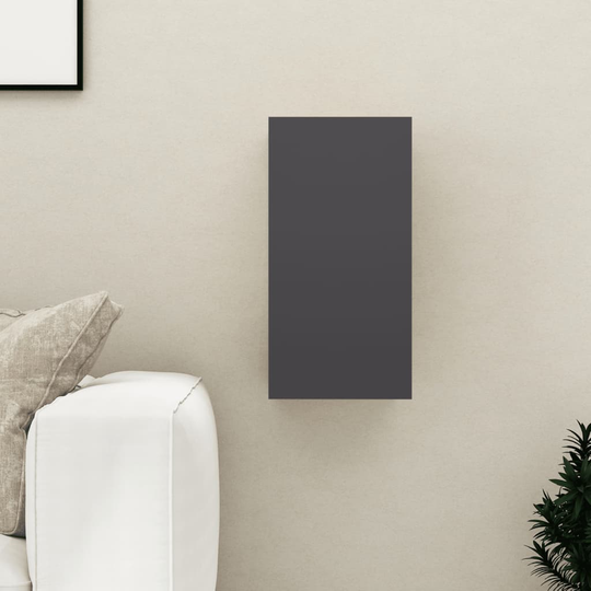 vidaXL TV-taso harmaa 30,5x30x60 cm lastulevy