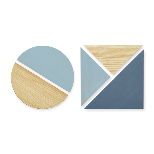 Nofred - Wooden Magnets Set - Blue