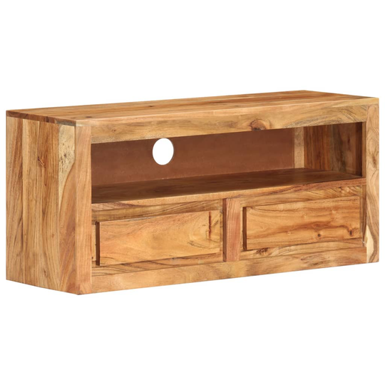 vidaXL TV-taso 88x30x40 cm täysi akaasiapuu