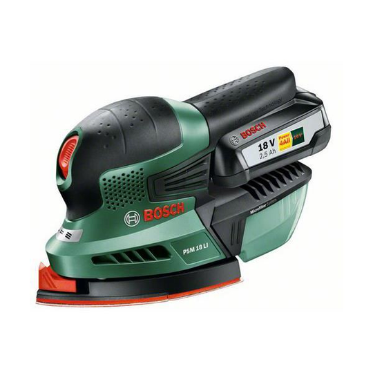 Bosch DIY PSM 18 LI Multihiomakone sis. akun ja laturin