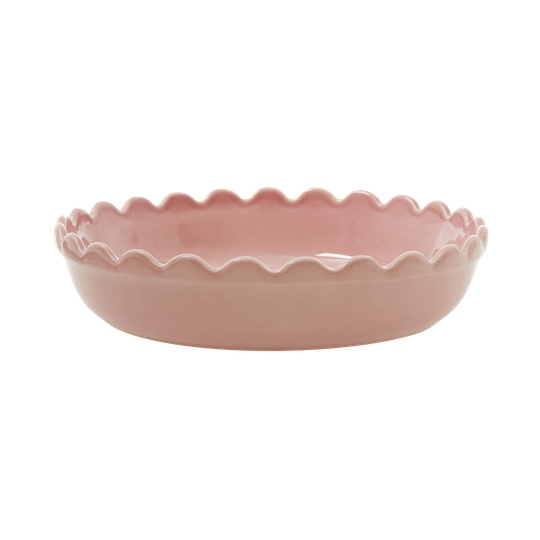 Rice - Stoneware Pie Dish - Pink S