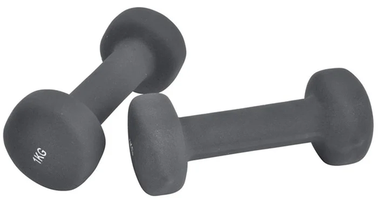 Inshape - Fitness Dumbbells 2 x 1 kg - Black (17559)