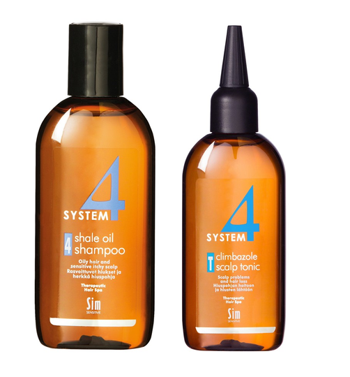 System 4 - Nr. 4 Shale Oli Shampoo 100 ml + System 4 - Nr. T Climbazole Scalp Tonic 100 ml