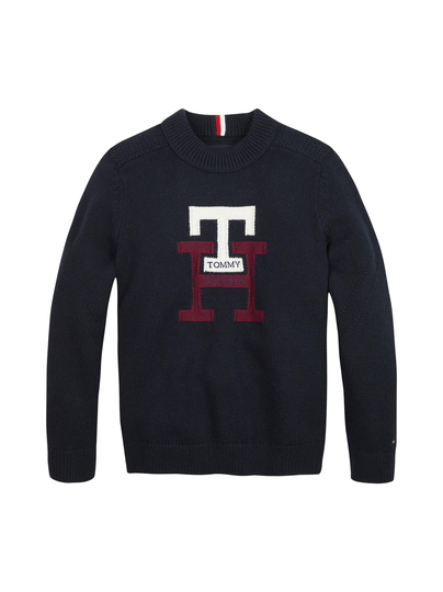 Bold monogram -neule
