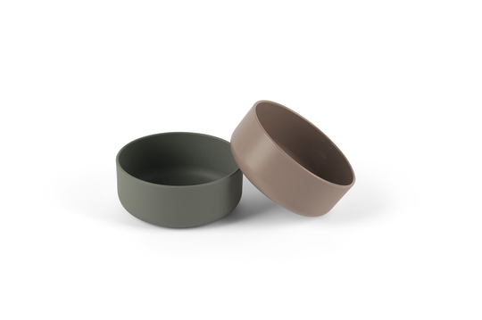 Dantoy - Tiny Biobased Bowl Set - Mocca&Dark (6211)