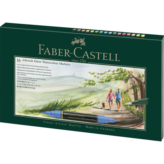 Faber-Castell - Albrecht Dürer Watercolour Marker, gift set, 17 pieces