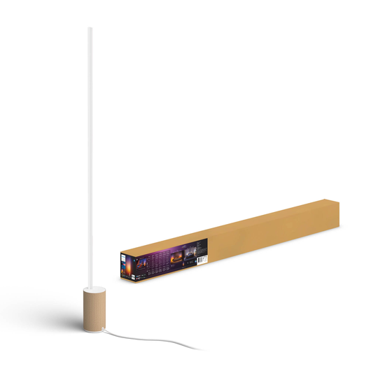 Philips Hue - Signe Floor Lamp - Gradient - White&Color Ambiance - Oak