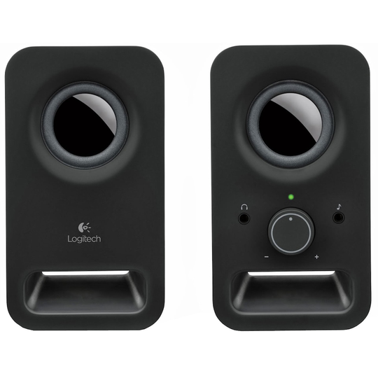 Logitech - Z150 Stereo Speakers - Midnight Black