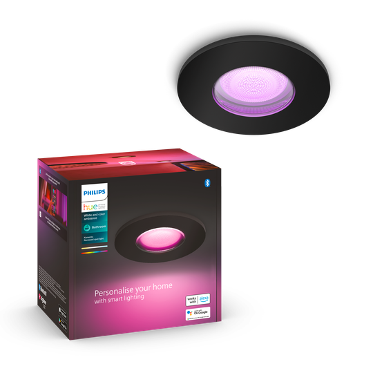 Philips Hue - Xamento Hue recessed black 1x5.7W