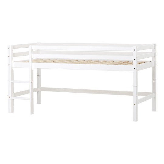 Hoppekids - ECO Dream Semi-high Bed 90x200cm, White