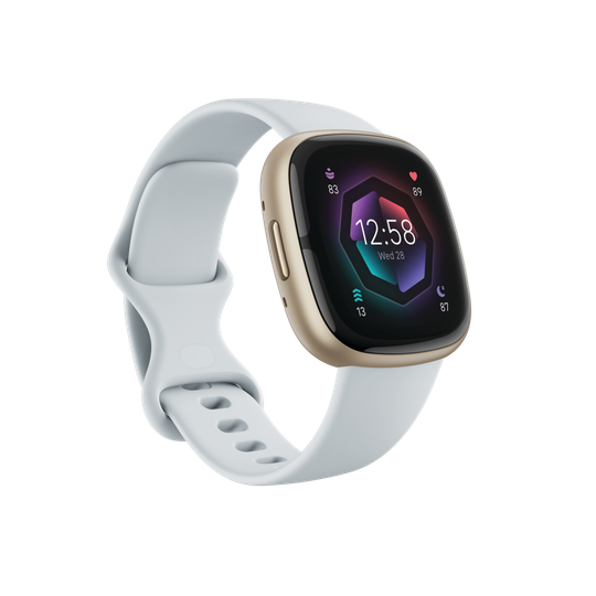 Fitbit - Sense 2 - Smart Watch - Blue Mist/Soft Gold