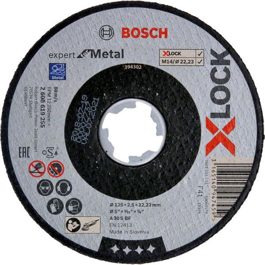 Bosch Expert for Metal Katkaisulaikka X-LOCK 125 × 2,5 × 22,23 mm