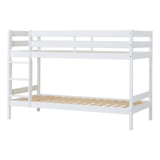 Hoppekids - ECO Comfort bunk bed 90x200 cm, White + ECO Comfort Slats 90x200 cm