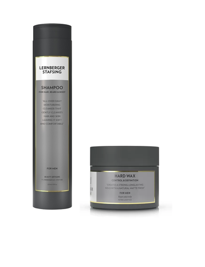 Lernberger Stafsing - MR LS Shampoo Hair, Beard&Body 250 ml + Lernberger Stafsing - MR LS Hard Wax Men 90 ml