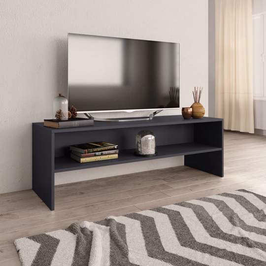 vidaXL TV-taso harmaa 120x40x40 cm lastulevy