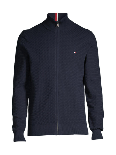 Cross structure zip -neule