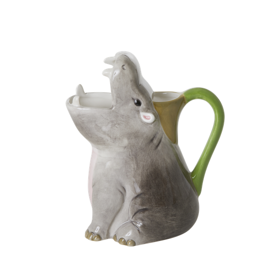 Rice - Ceramic Vase - Hippo Shape