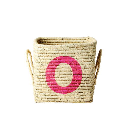 Rice - Raffia Square Basket - O