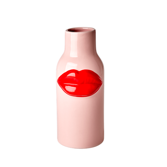 Rice - Ceramic Vase - Red Lips Large