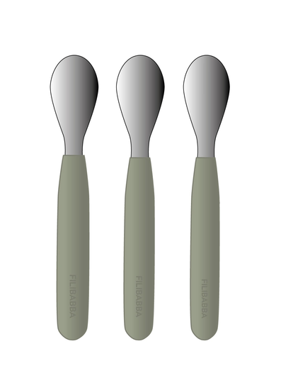 Filibabba - Silicone Spoons 3-Pack - Green (FI-02258)