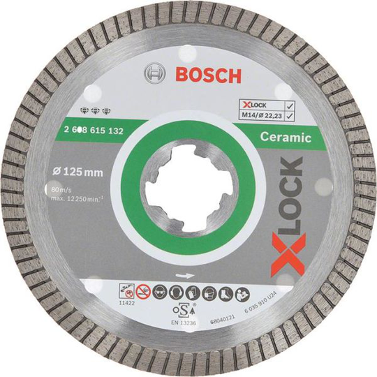 Bosch Best for Ceramic Extra Clean Timanttikatkaisulaikka X-LOCK 115 × 22,23 × 1,4 × 7 mm