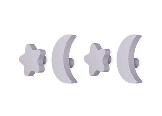 Nofred - Stars&Moons Hooks - Lilac